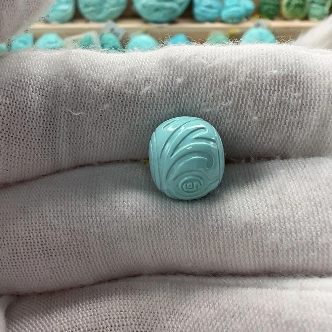 未镶嵌绿松石博古珠 10.5mm