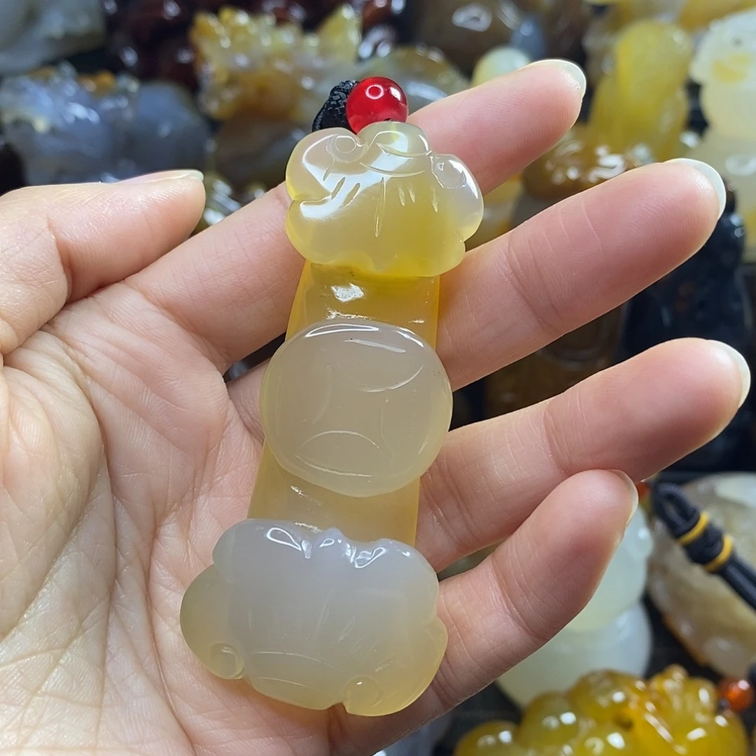 玛瑙/玉髓未镶嵌手把件