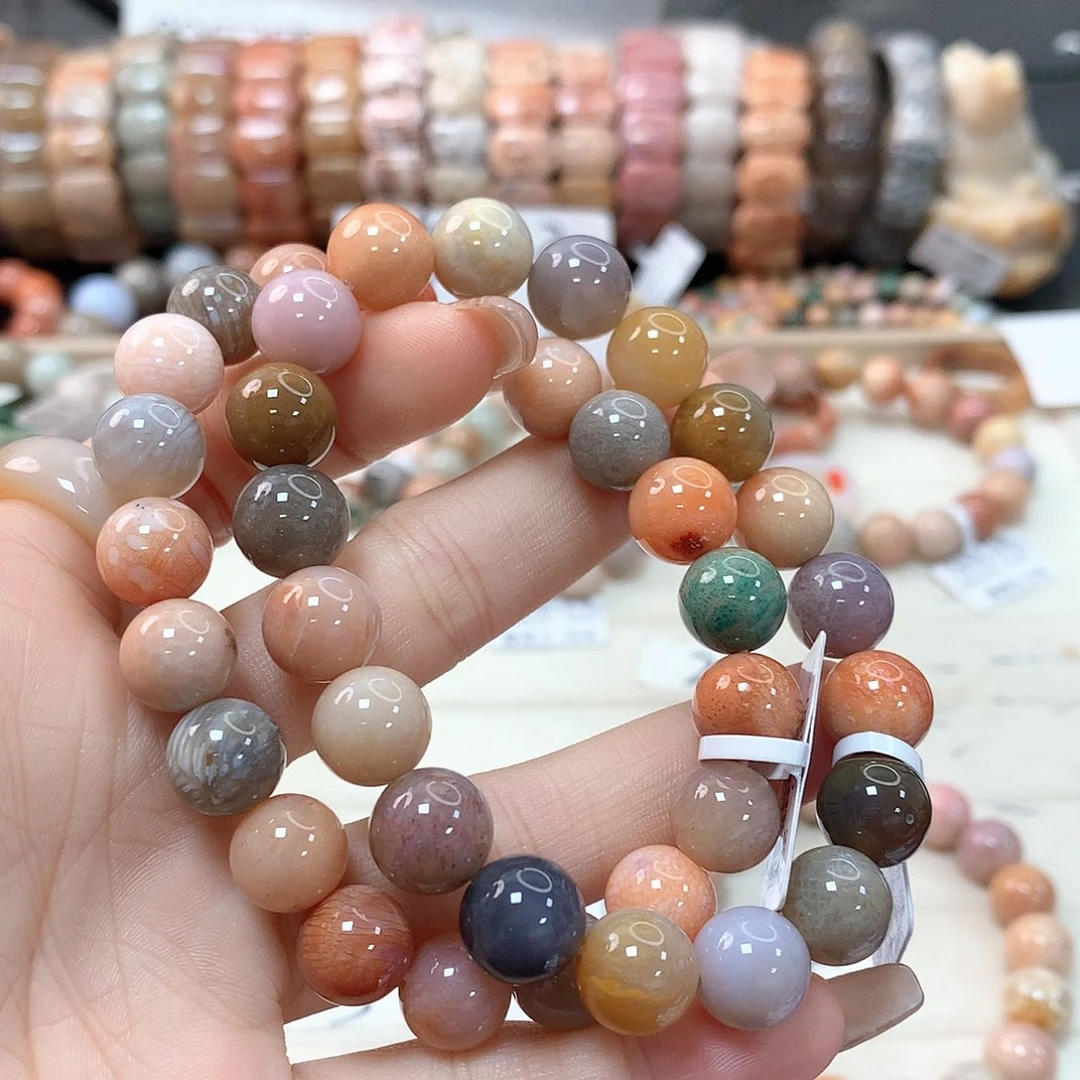 硅化珊瑚（珊瑚玉）手链未镶嵌喵*咪031