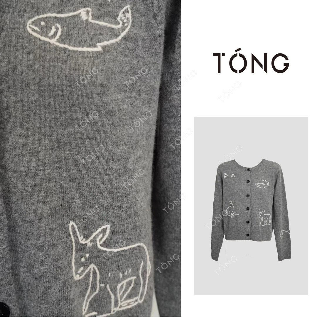 【日耀霓裳】100羊毛秋冬必备开衫时尚百搭毛针织衫 GM079