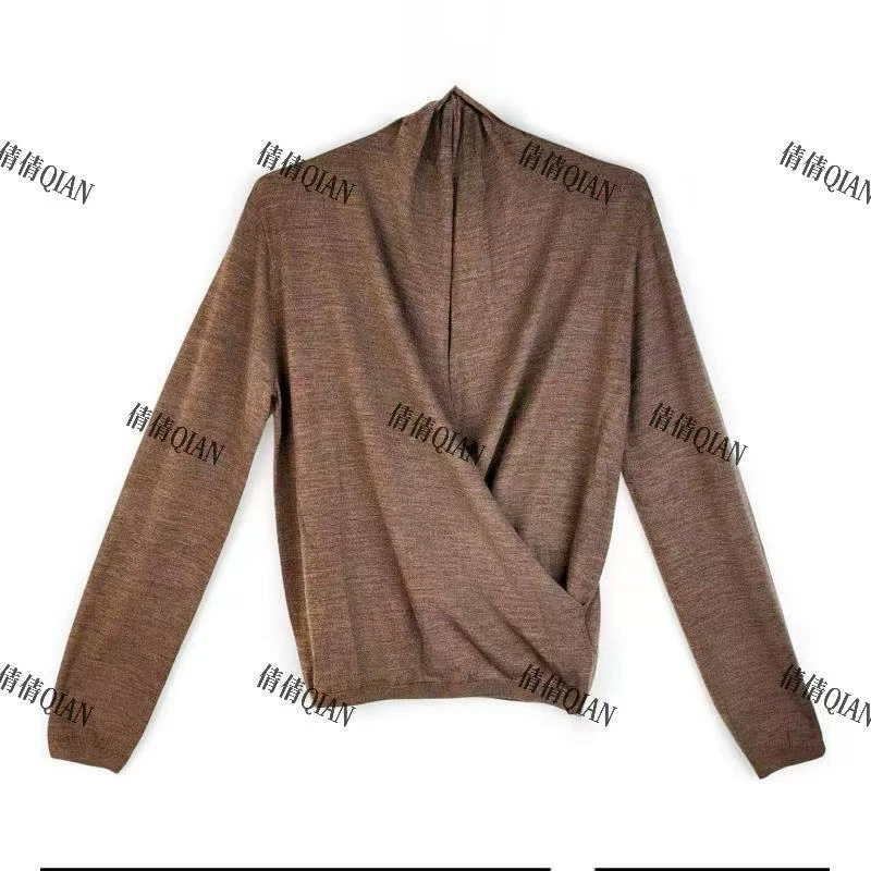 设计感气质风长袖针织衫小外搭高级感（YW99690-1-364）