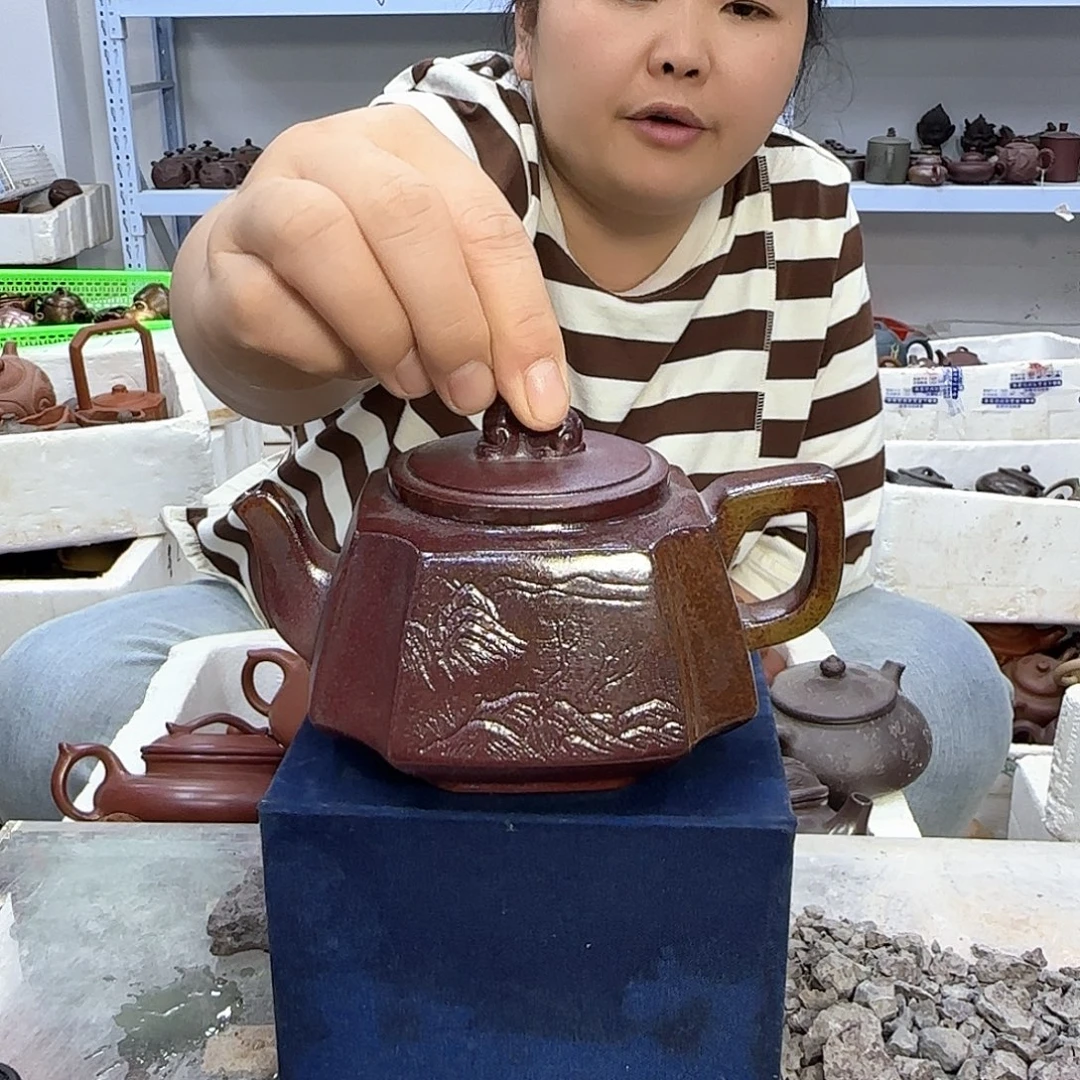 茶壶紫砂宜兴紫砂壶瑕疵处理