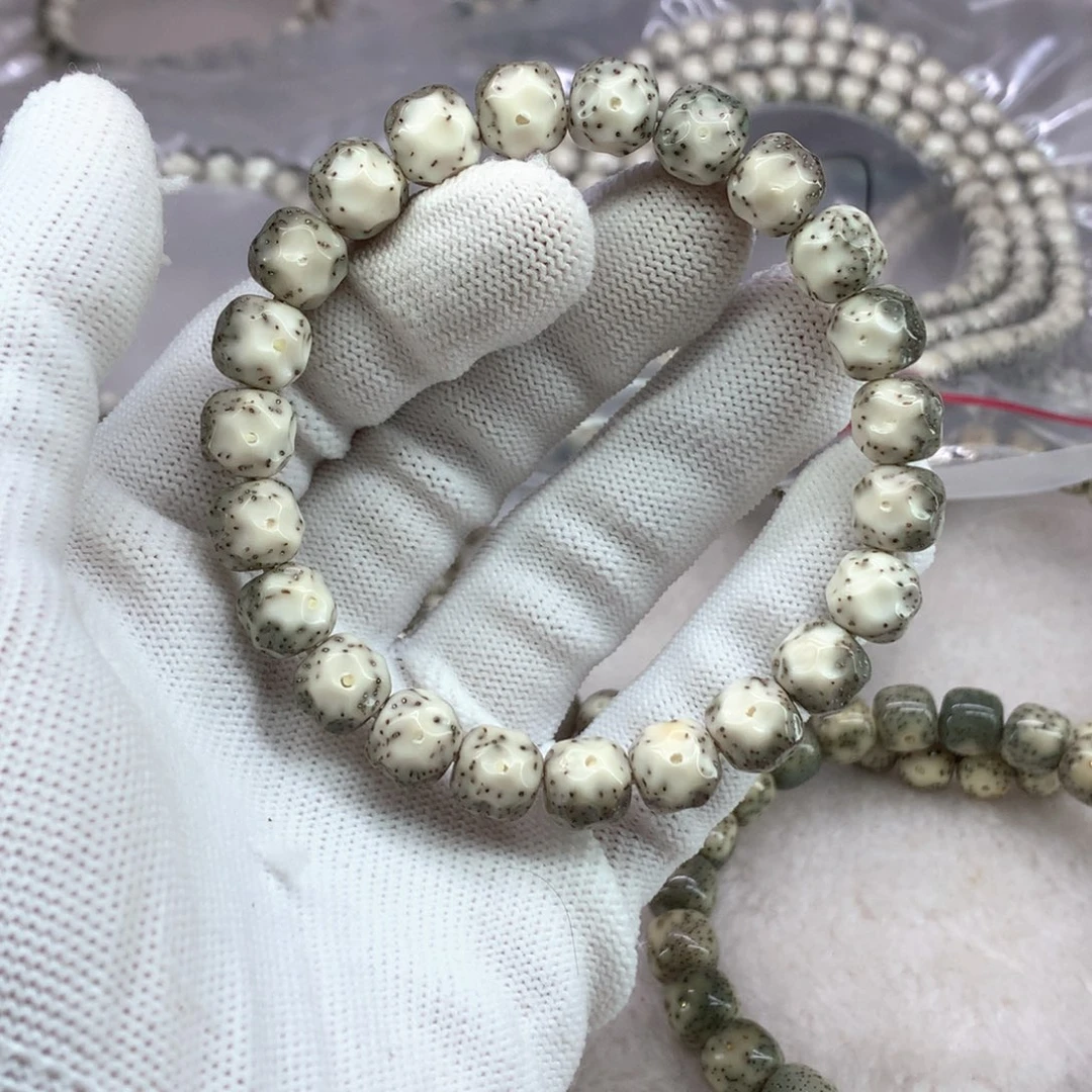 星月菩提手串鱼****?星月菩提10改手工小刀无相双留白