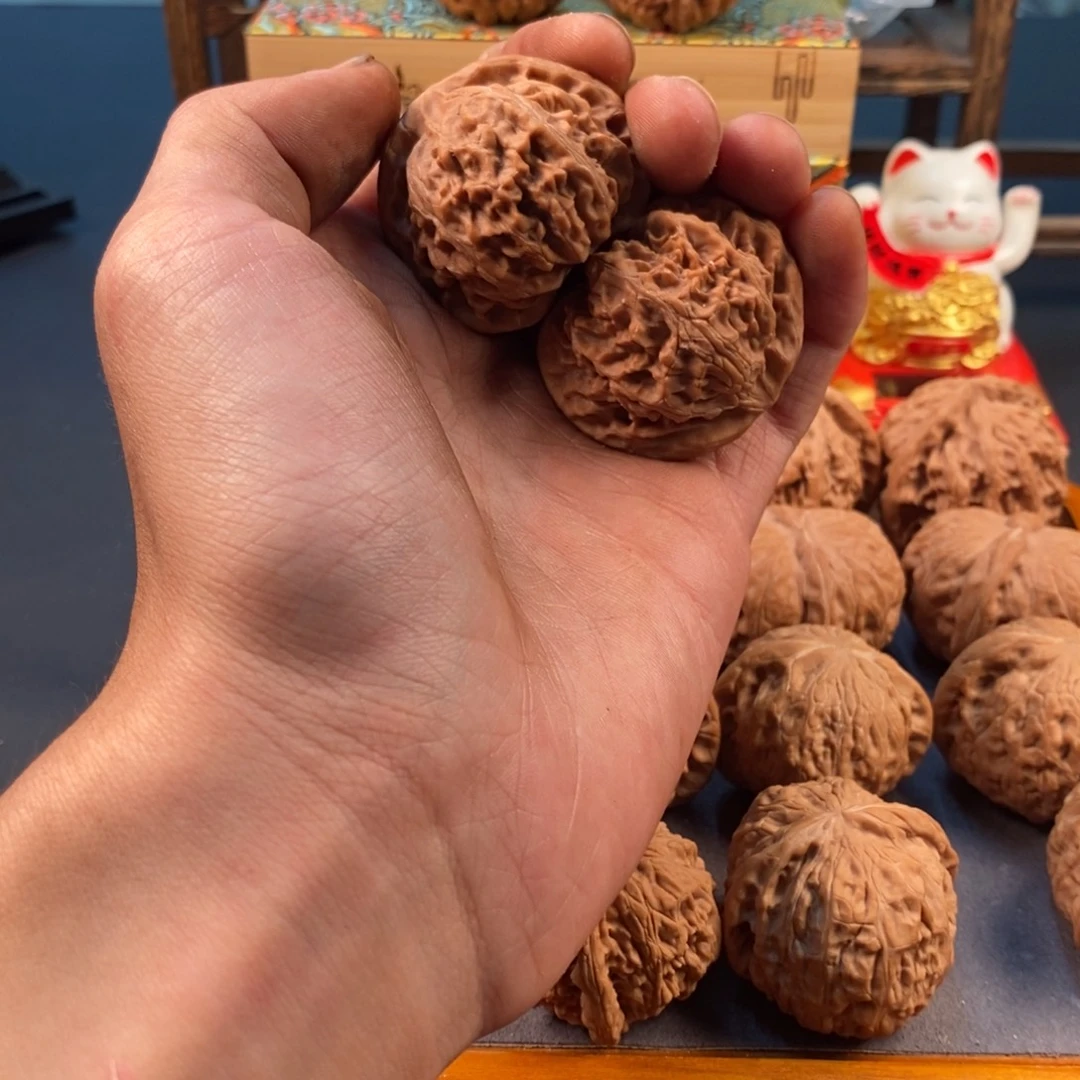 文玩核桃精品对宫灯41全