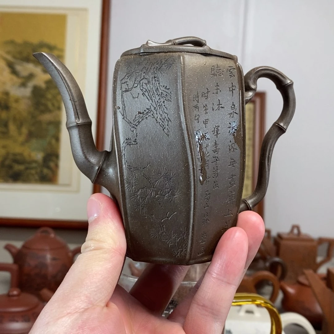 茶壶紫砂原矿泥料传统工艺制作