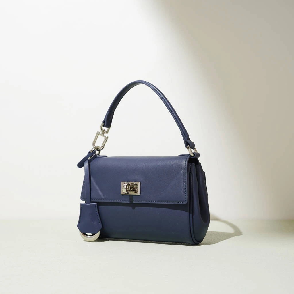 佑一【RAIN.CUN】ZG-FD9979-宝石蓝轻奢时尚气质女包