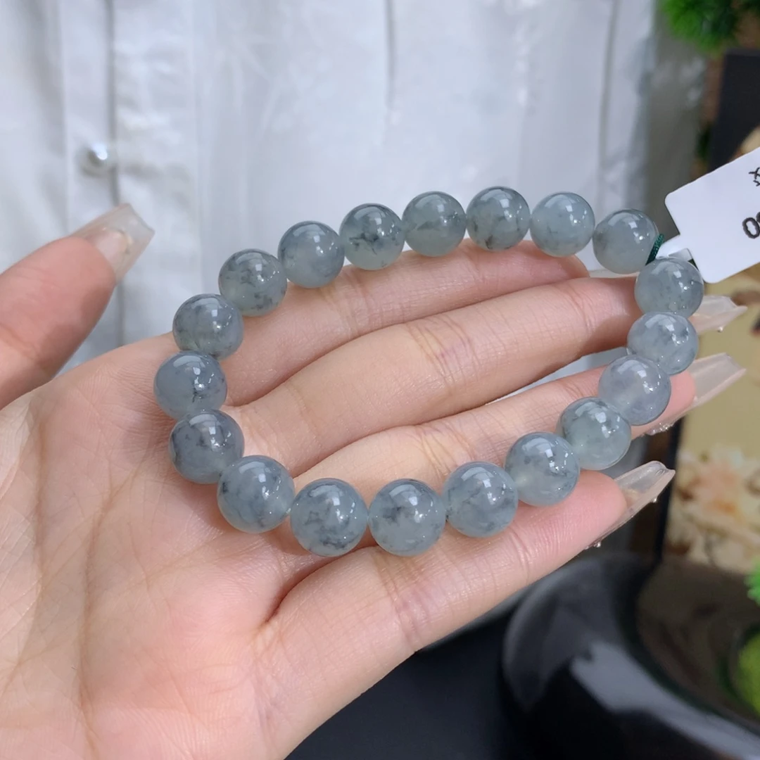 翡翠颈饰未镶嵌嘻*卡10冰胶水墨画