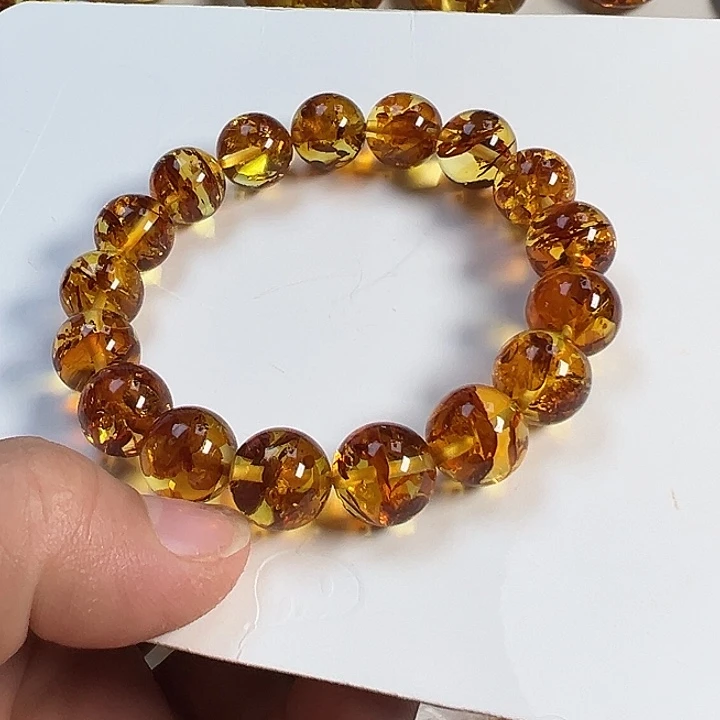 琥珀（花珀）项圈未镶嵌霸****裁