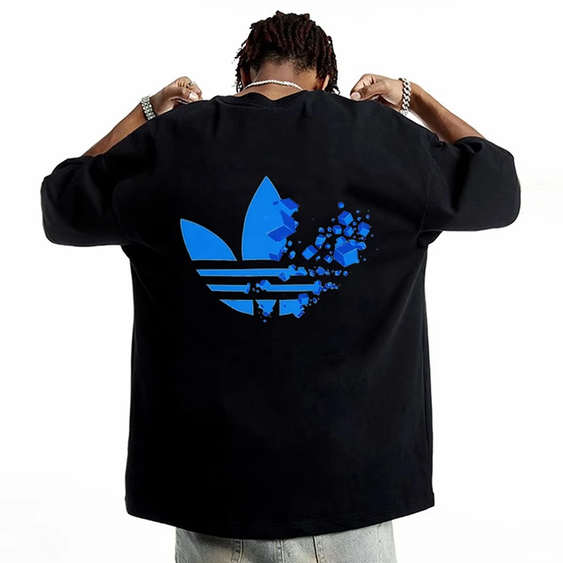 【一折专区】棉T恤短袖圆领宽松夏季情侣百搭短袖-森木