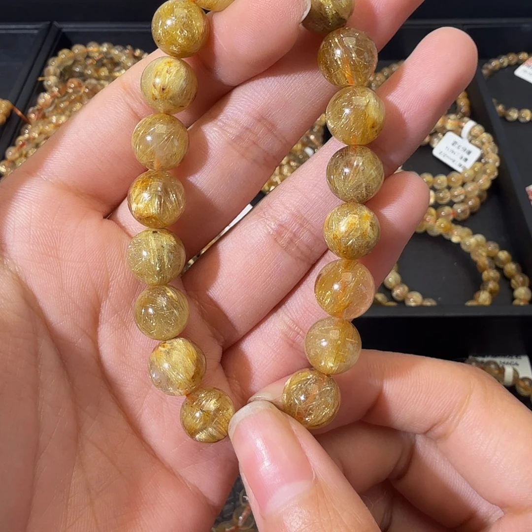 未镶嵌手链发晶天然金发晶