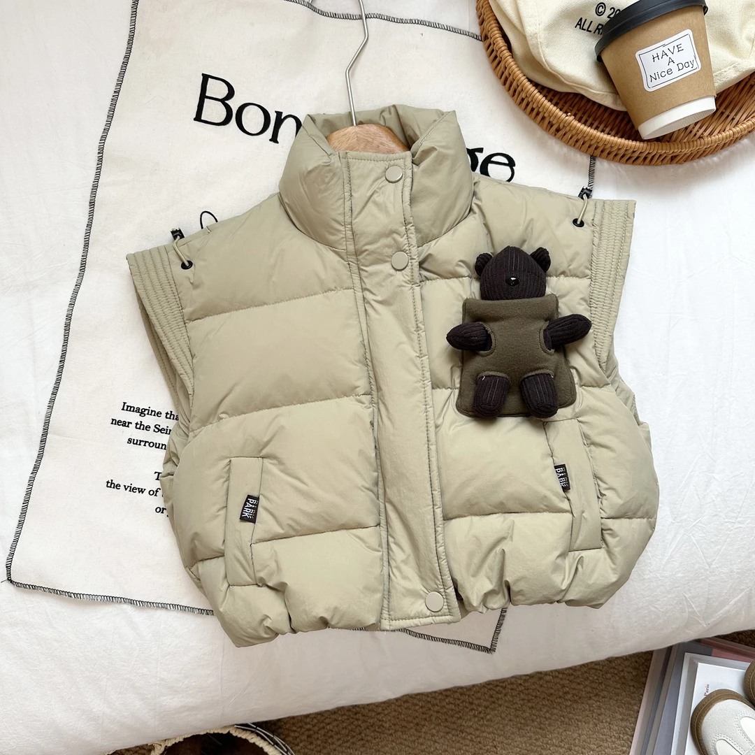 男童加厚马甲2025儿童冬装小熊马甲BMD3167