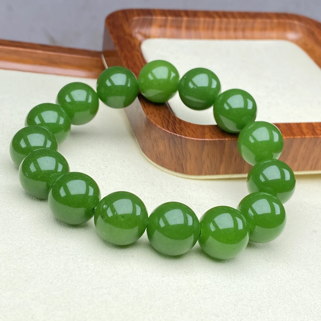 14mm菠菜绿手链多样性发一件BY-4号