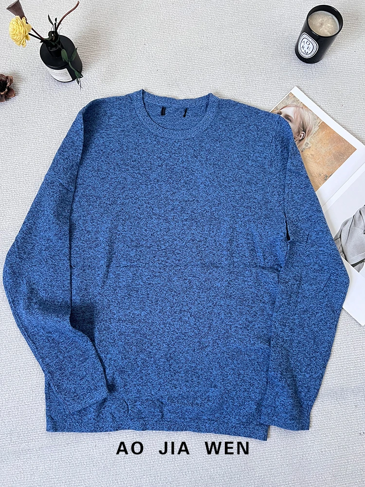 【佳文定制】2244圆领花纱休闲Z+长袖T恤上衣