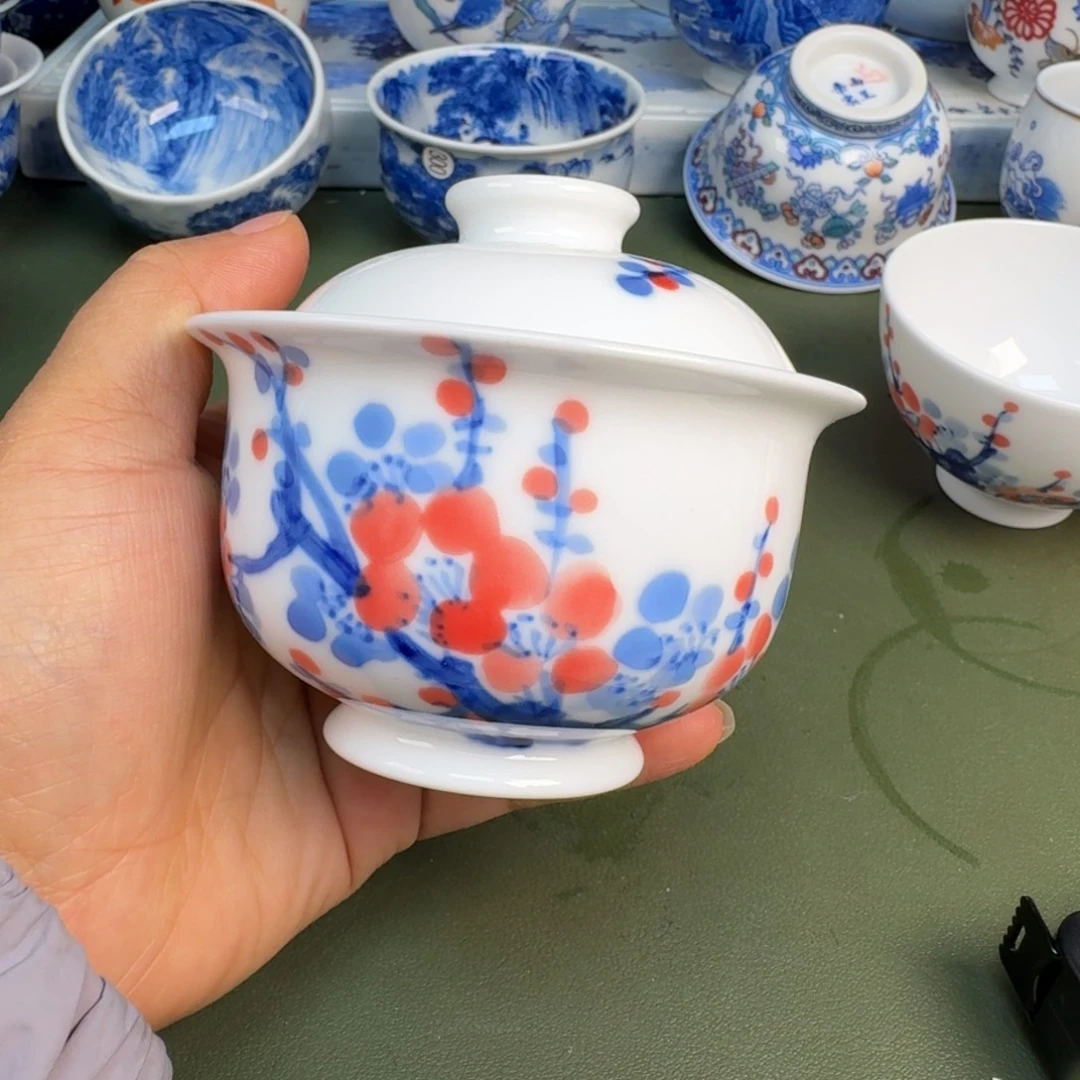 瓷景德镇纯手绘茶具圆圆272