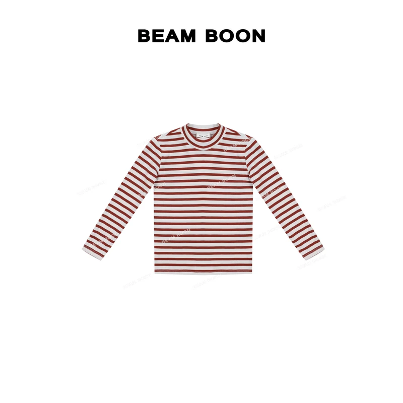 Beam Boon|【云感奶霜儿童】亲肤柔软锁温保暖0压半高领弹力打底衫