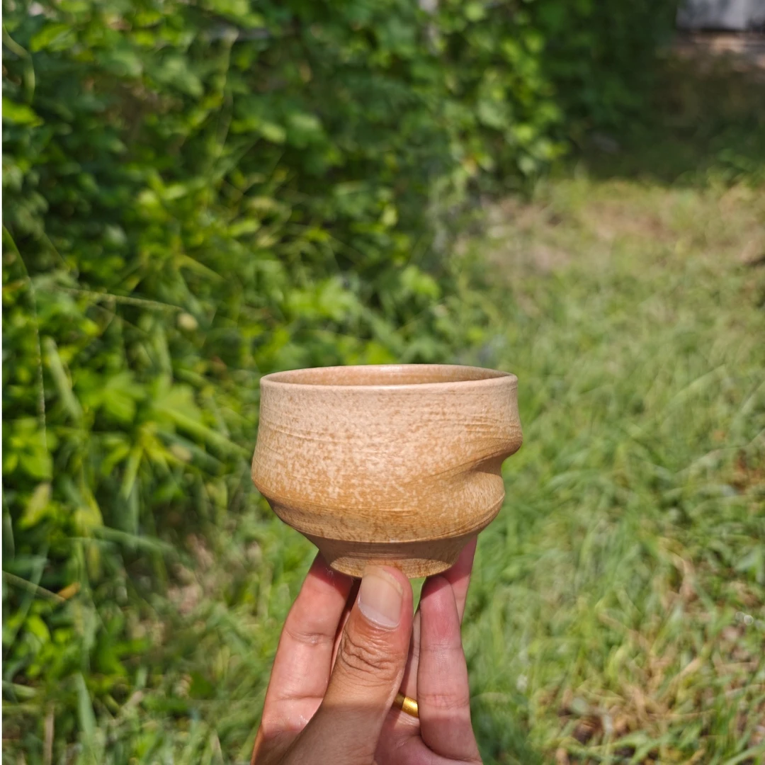 纯手工陶瓷随性咖啡主人杯，单杯，古朴，侘寂风复古全手工精致