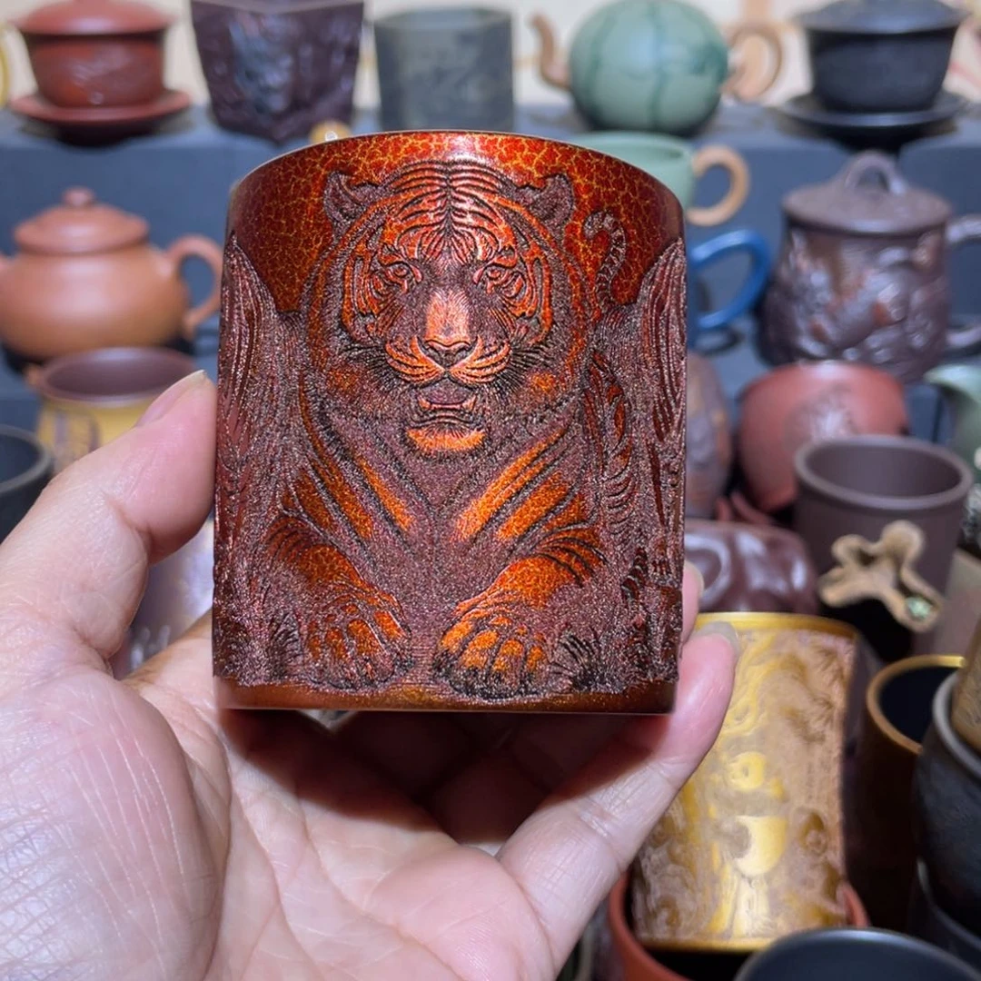 原矿紫砂手工主人杯