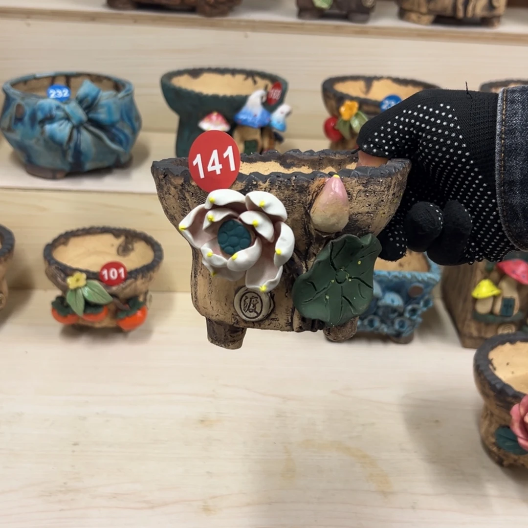 花盆紫砂141号内口11.5外高10