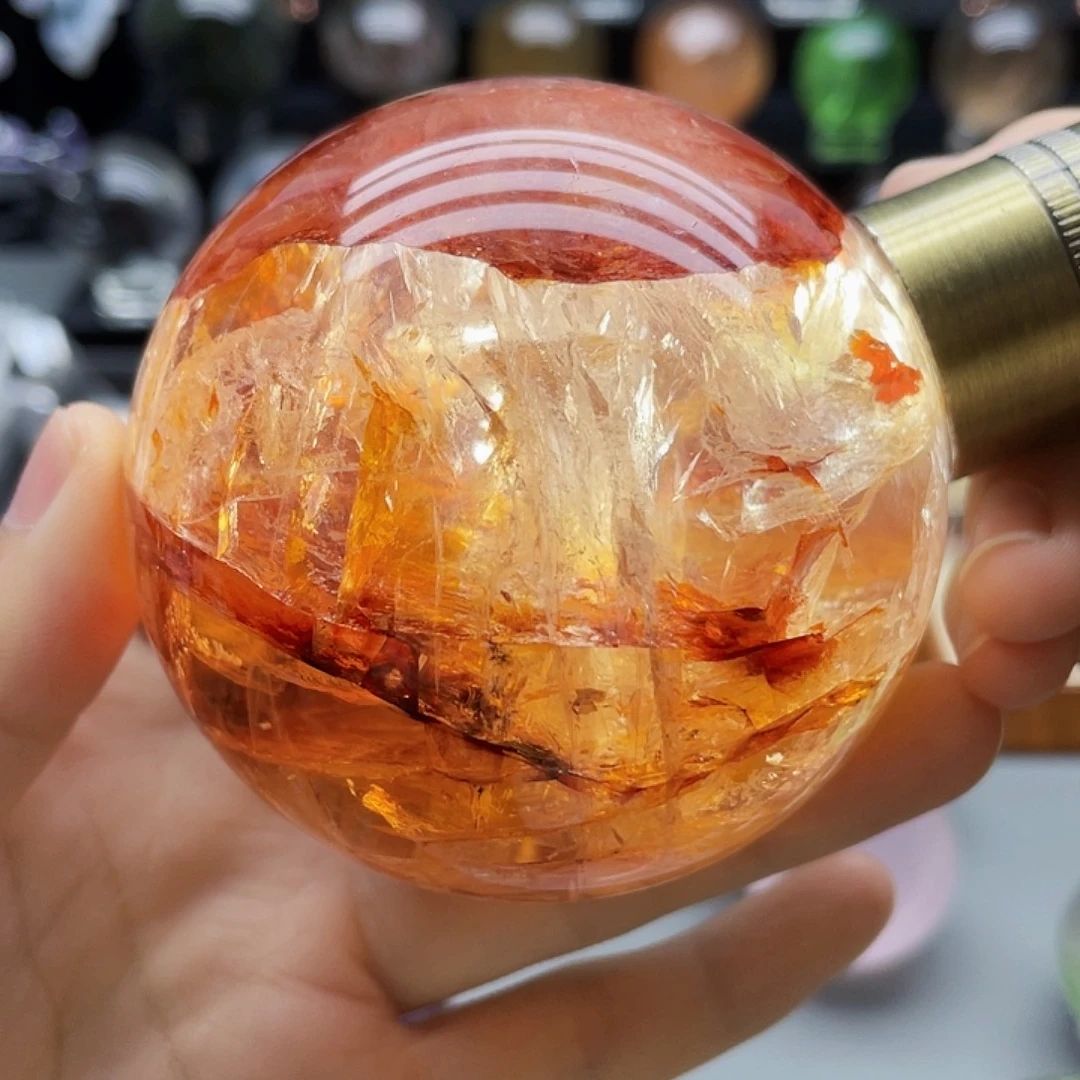 未镶嵌珠宝半成品水晶天然浇花72.4mm