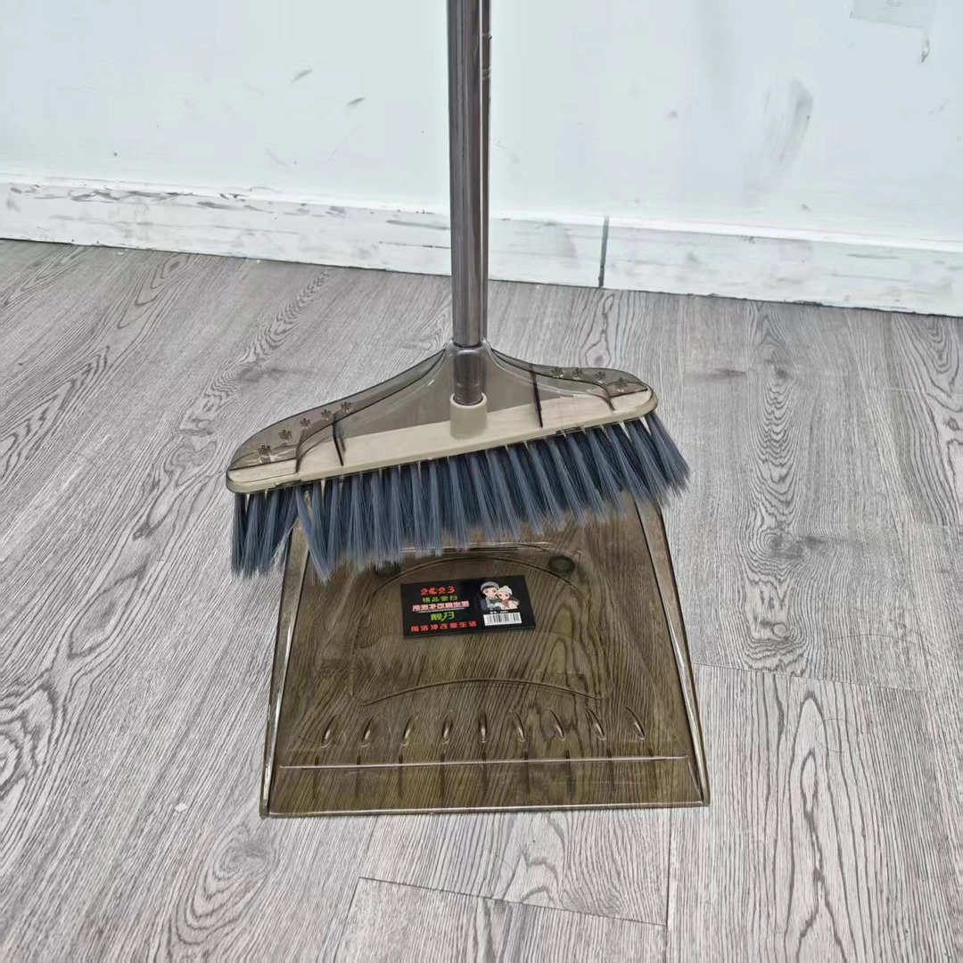 轻奢家用透明扫把簸箕套装加厚撮箕扫帚新款扫地头发组合笤帚