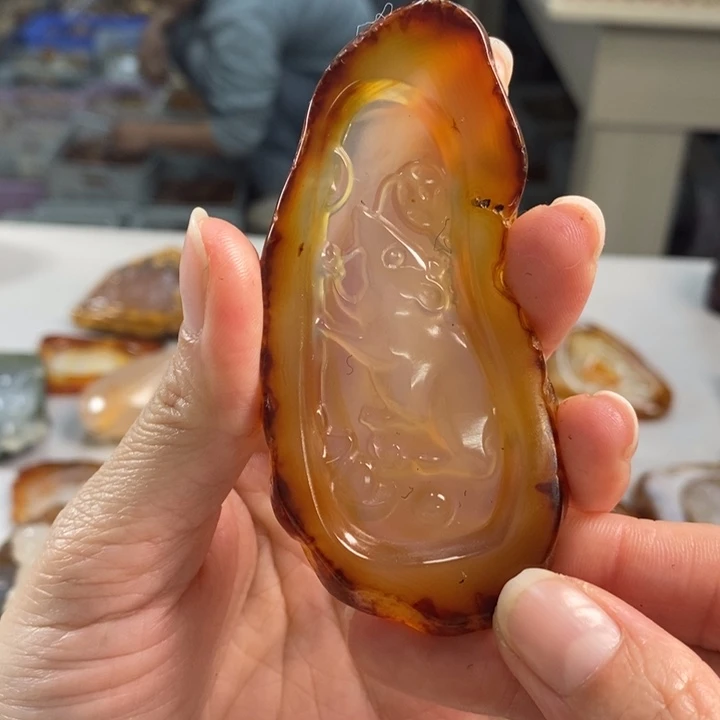 玛瑙/玉髓吊坠(不含链)未镶嵌