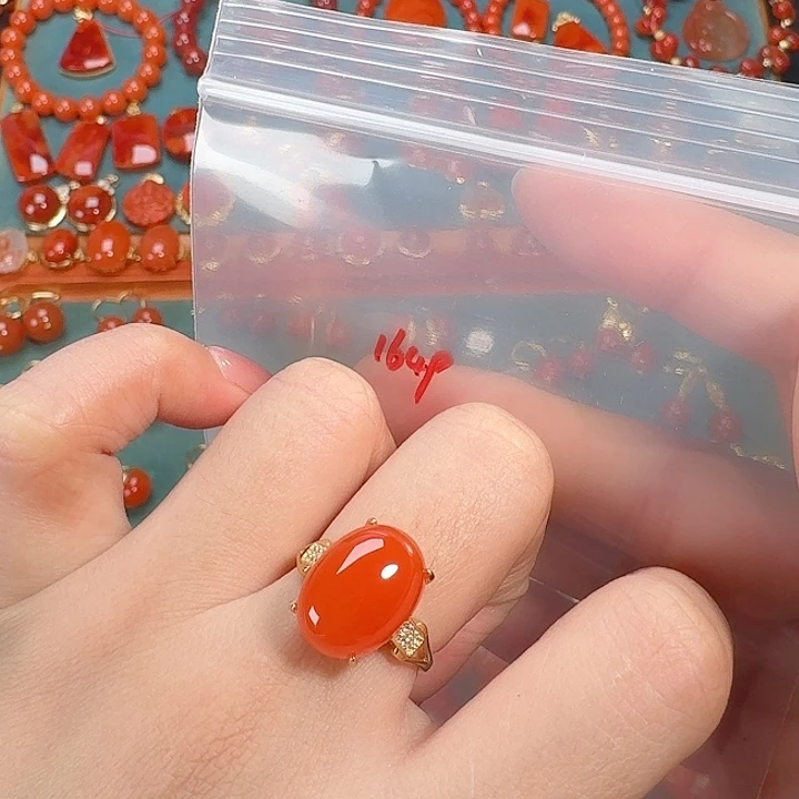 南红玛瑙银S925镶嵌保山