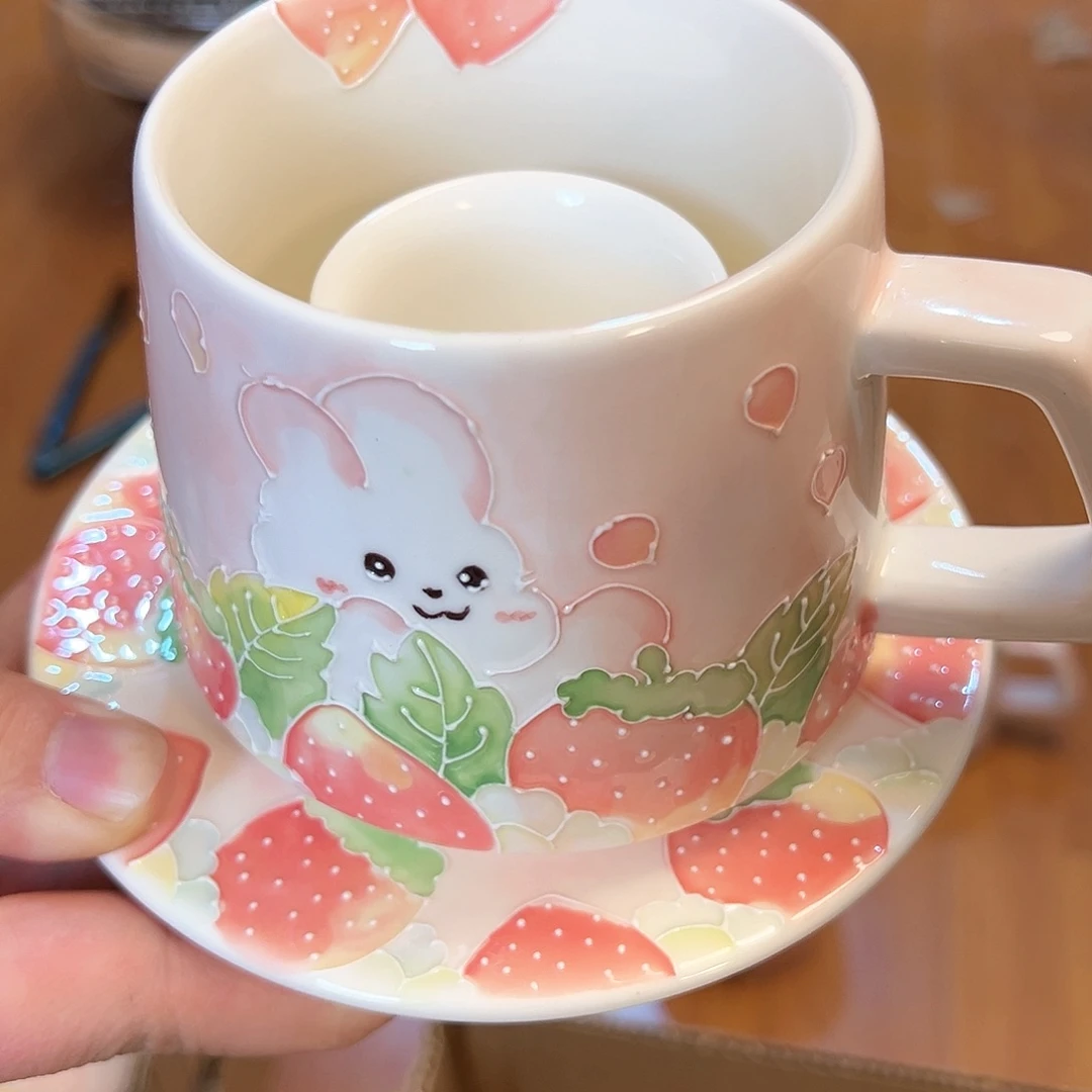 景德镇手绘陶瓷杯子