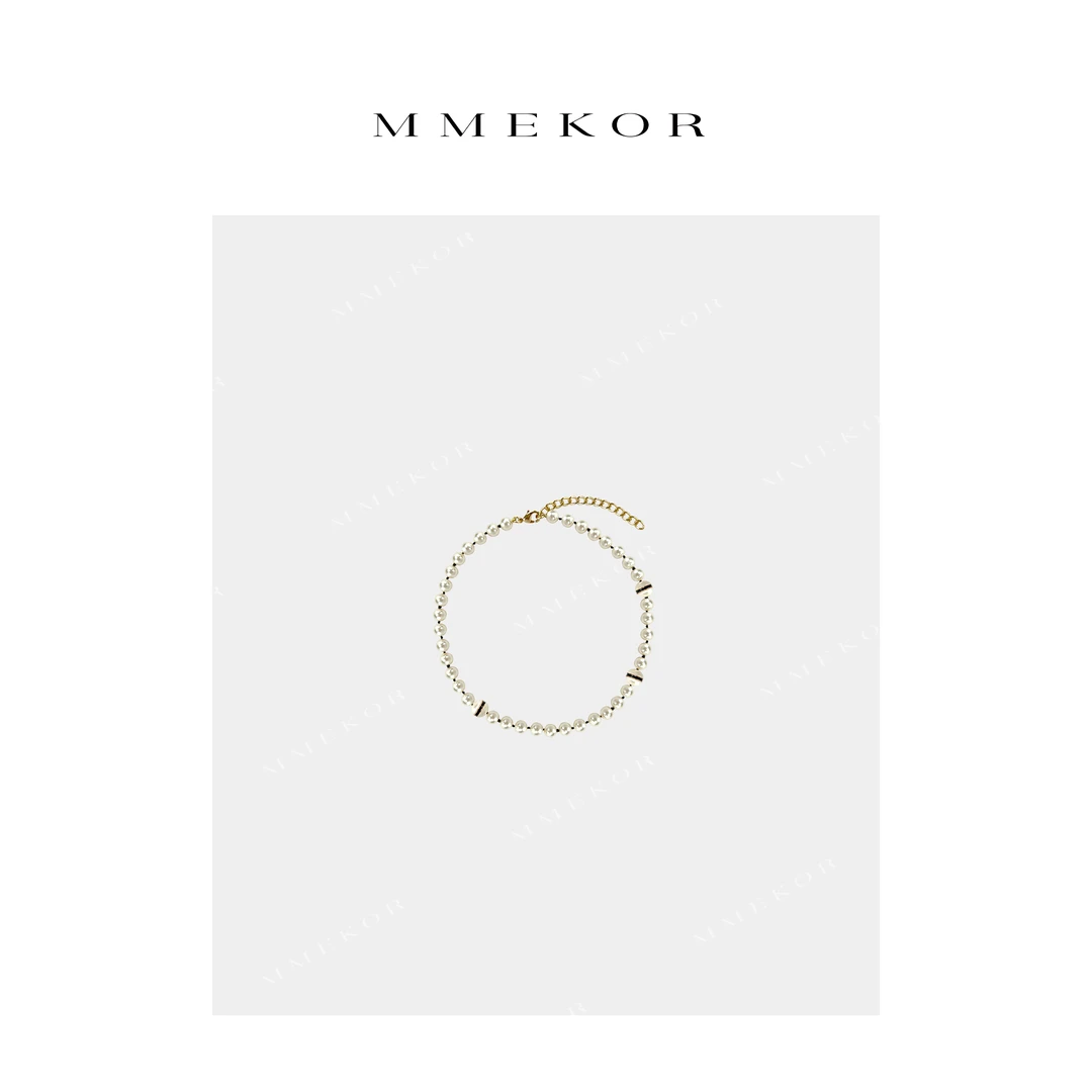 铜合金项链 MMEKOR“香香choker”2025新款千金玛德琳项链 25706