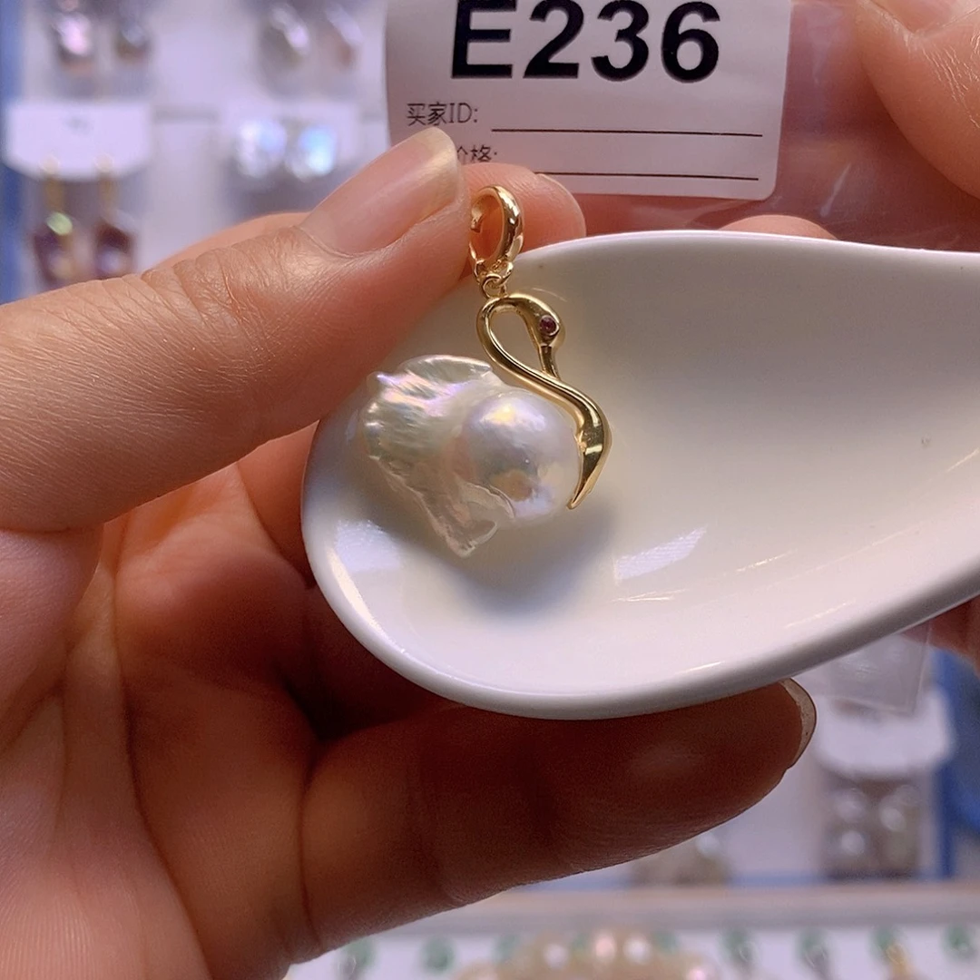 淡水珍珠颈饰银S925镶嵌