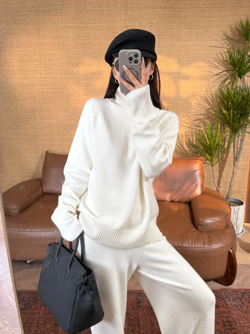 【1OO绵羊毛百搭中高领针织毛衣】CYJ-JJ227-6704