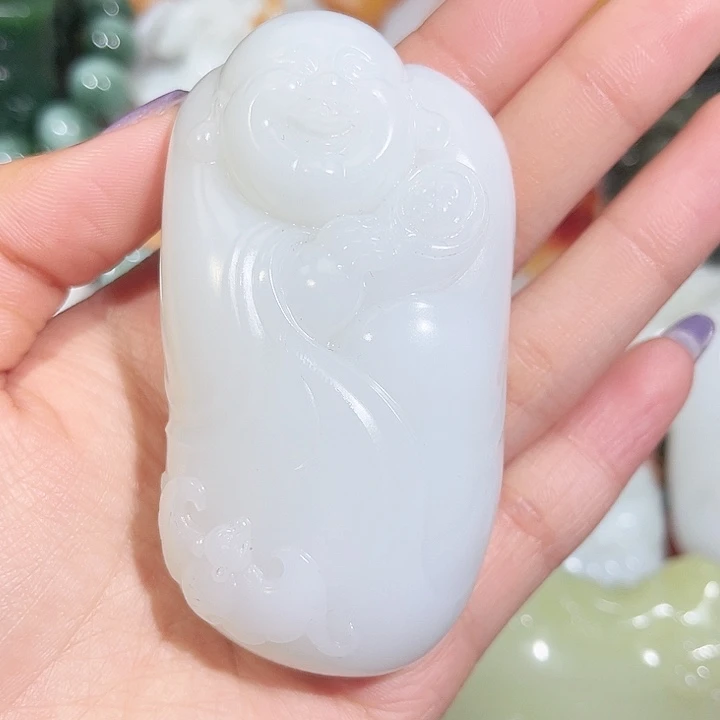 和田玉未镶嵌挂件