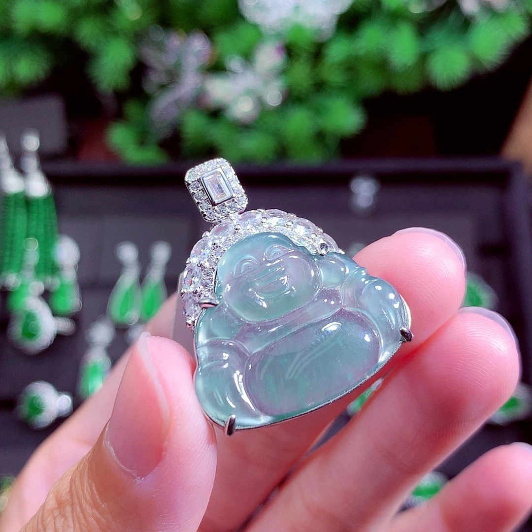 颈饰未镶嵌翡翠天然