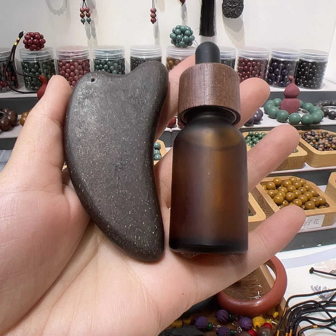 泥塑苏合刮痧板加苏合精油套组