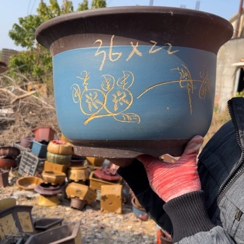 紫砂花盆特价包邮送