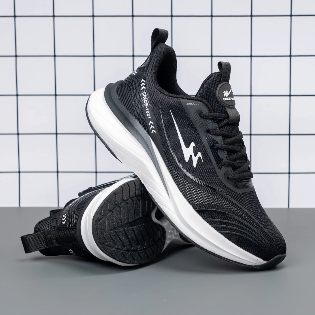 双星八特运动鞋男鞋网面透气跑步鞋子防滑耐磨休闲鞋减震轻便跑步