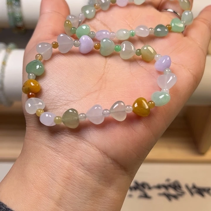 翠***玺翡翠未镶嵌手链翡翠