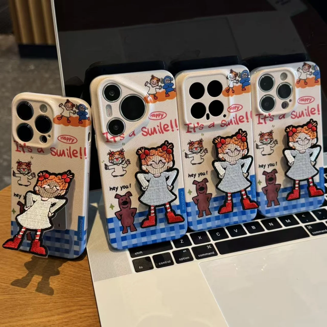 奥菲顿可爱coco女孩支架壳适用苹果17pro手机壳华为vivoppo小米15