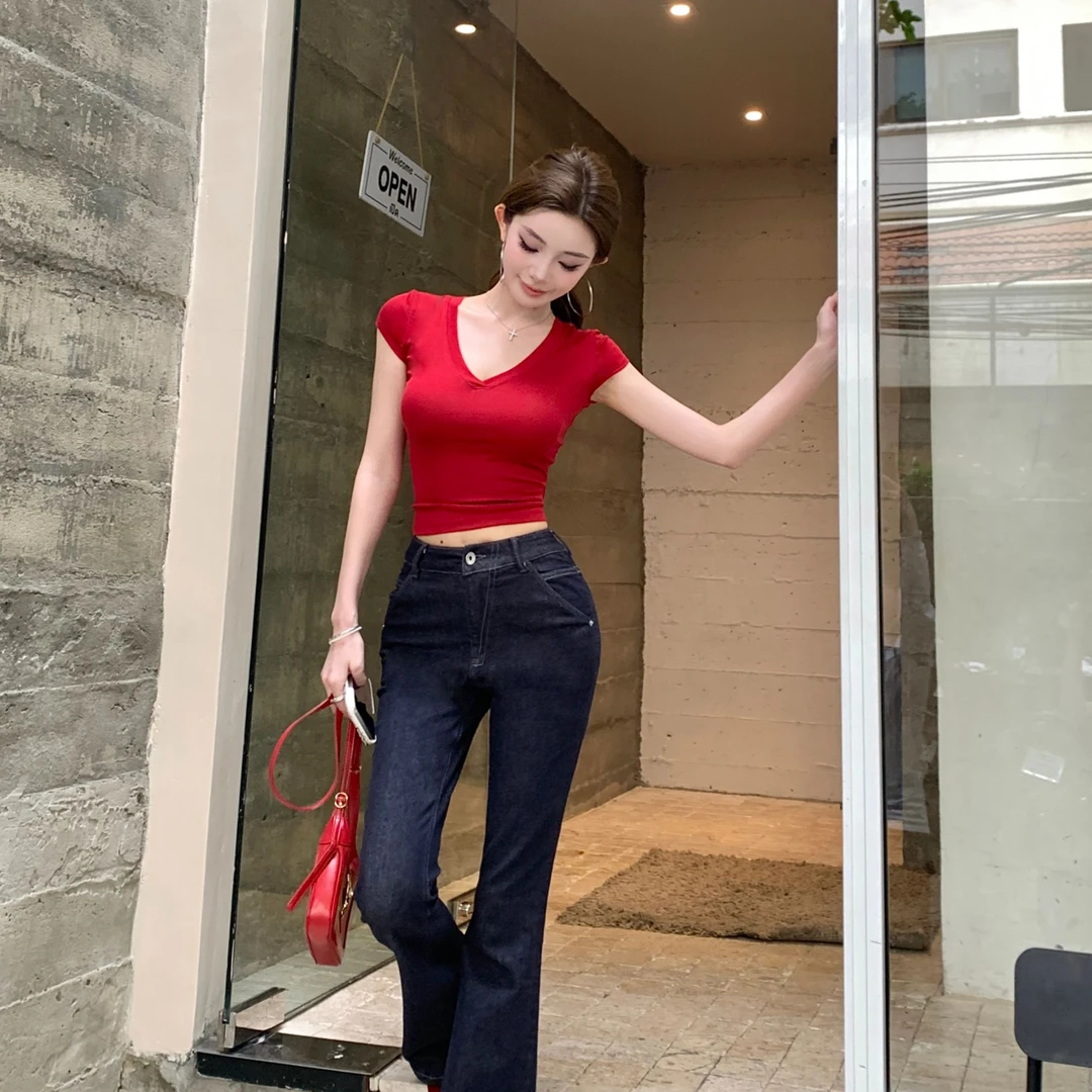 Momoshero主推色【古早red】权威颜—像穿了反光板在身上莱赛尔露背t