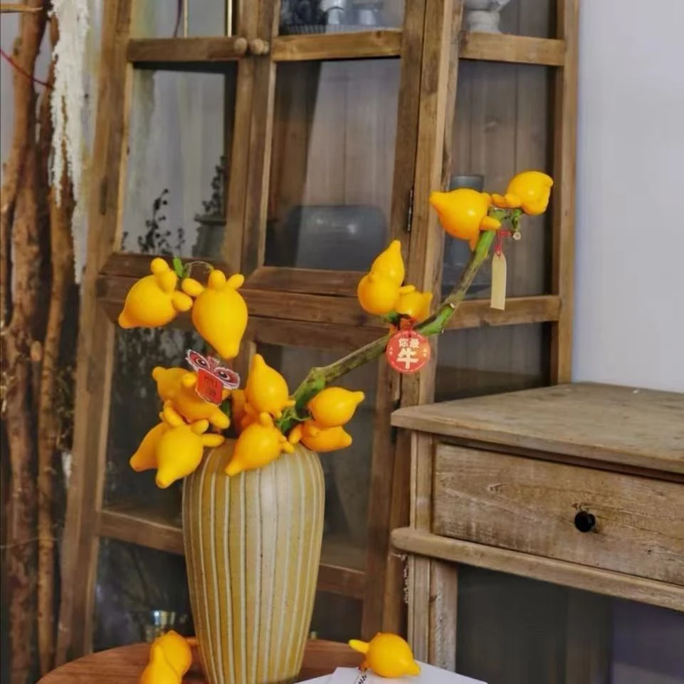 五代同堂小猪佩奇可爱摆件好装饰云南果五代果年宵金黄果网红真果