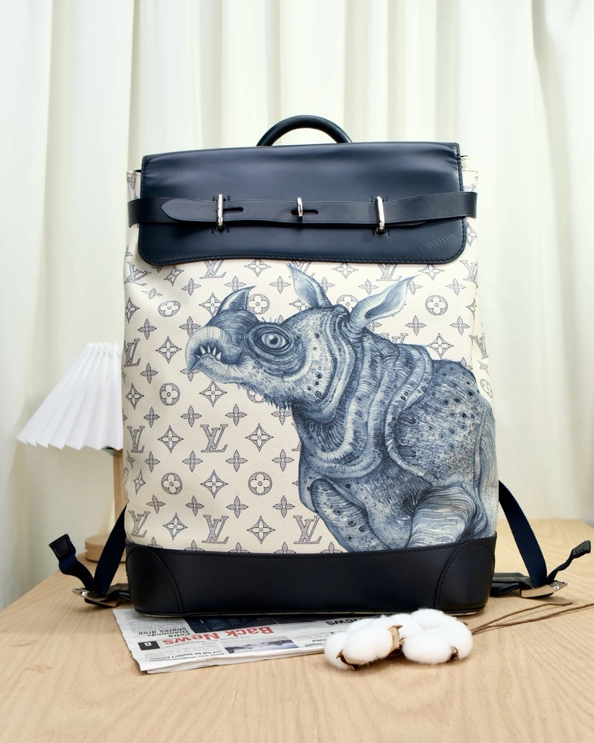 99新 LV 7095 LV Steamer 犀牛双肩包 16编码