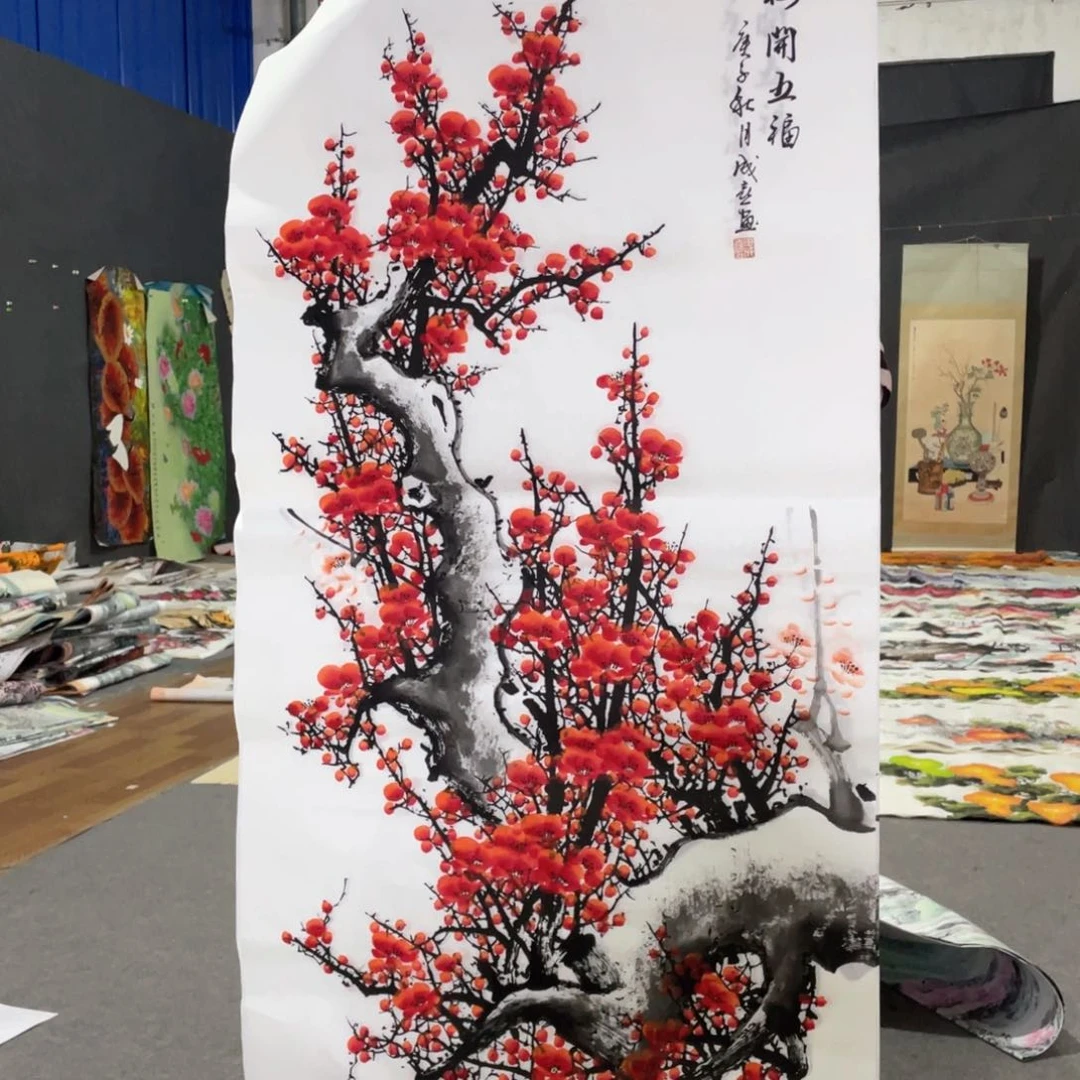 国画国画作品画心一张