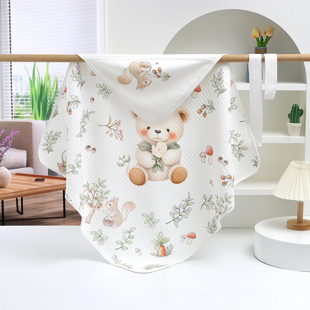 新生儿婴儿夏季婴幼儿包被裹襁褓巾薄款宝宝睡觉新款纯棉可爱中性