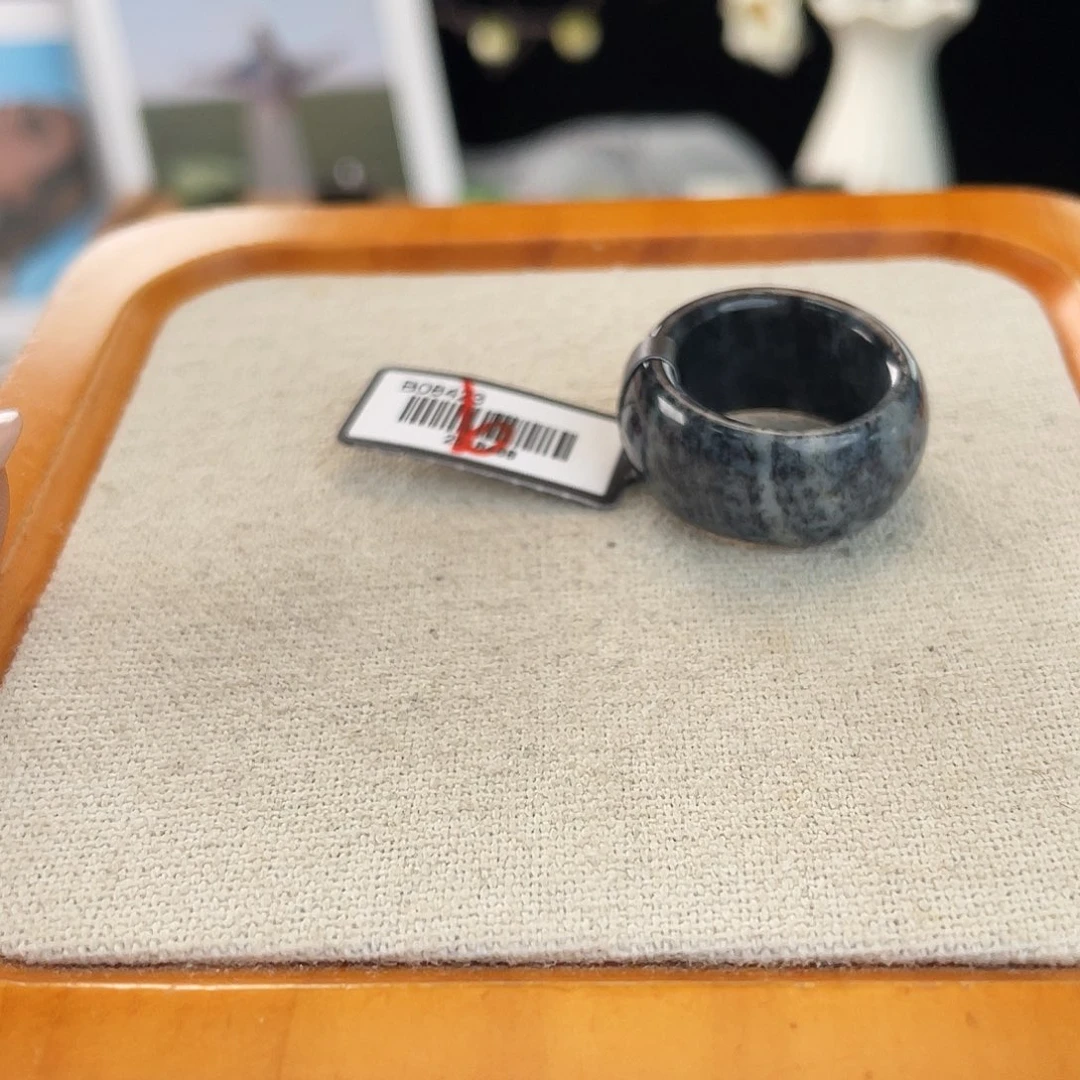 和田玉（糖玉）未镶嵌戒指Y28青花吨吨17.1不退换