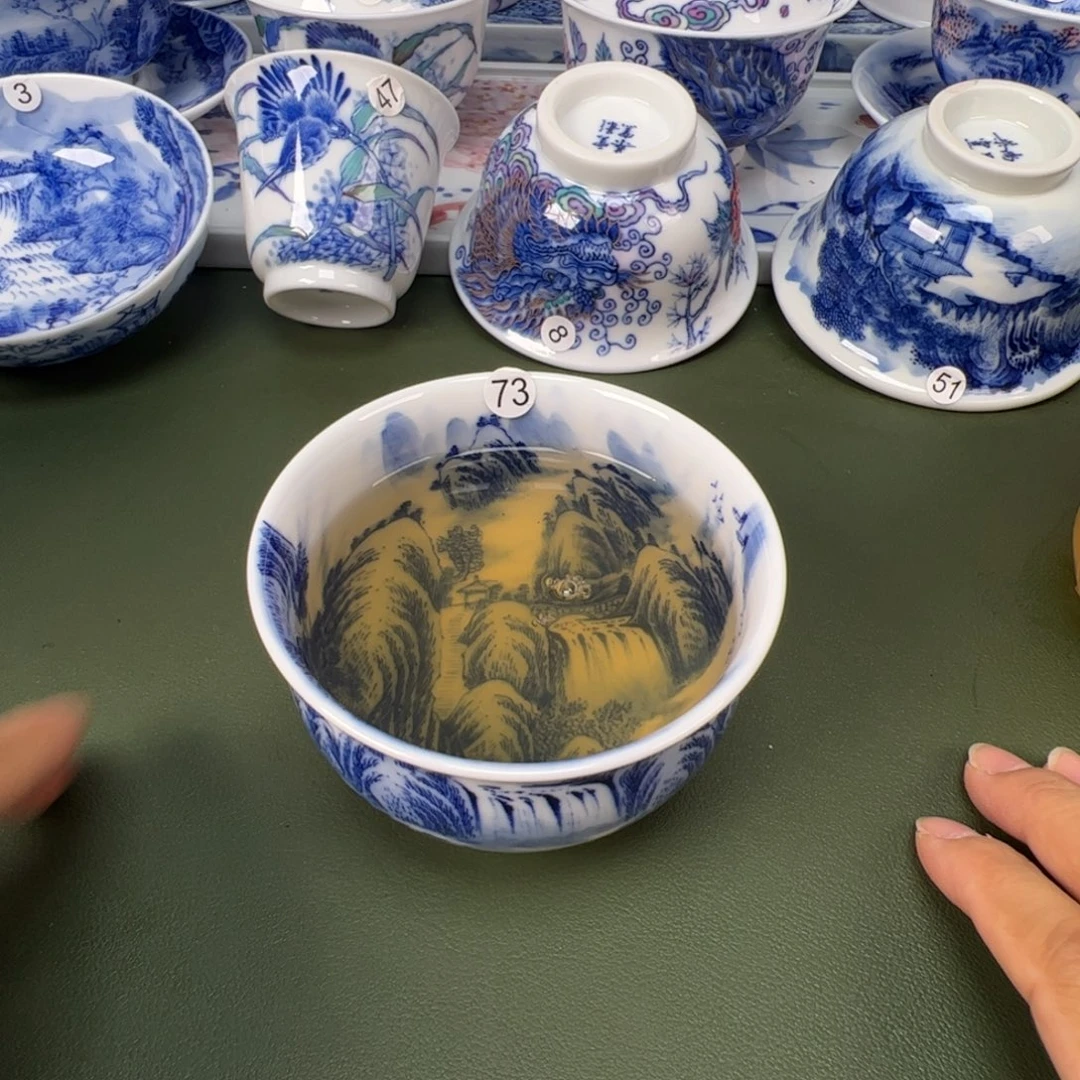 景德镇纯手工纯手绘茶具木木73