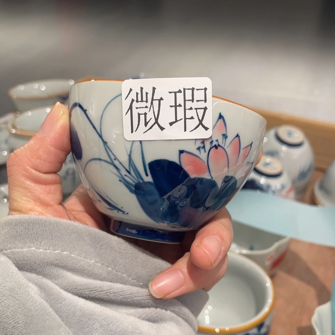 有瑕釉下彩纯手绘