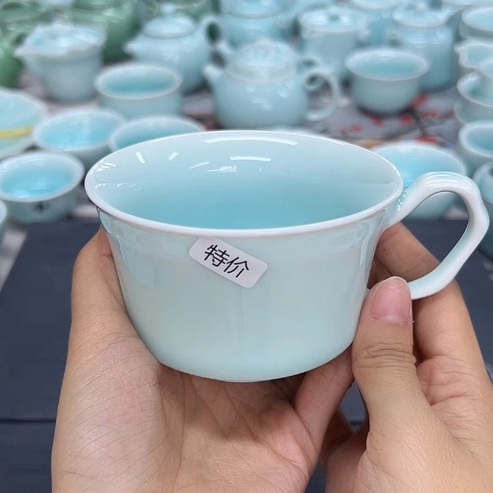 龙泉云间青瓷小米茶器