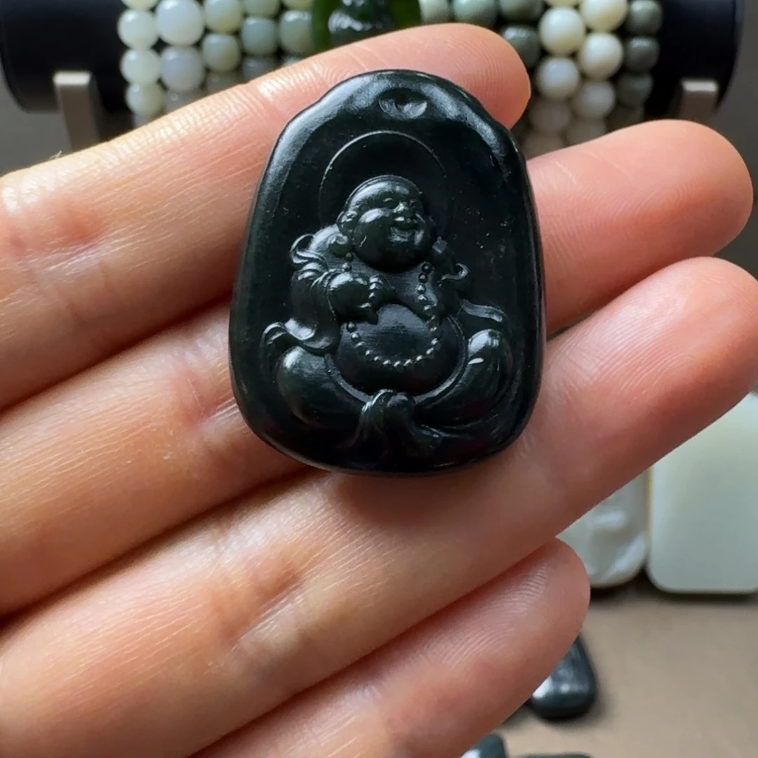 和田玉未镶嵌吊坠(不含链)