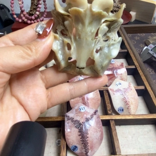 半***雨鹿骨手串/手链养殖鹿鹿骨手把件