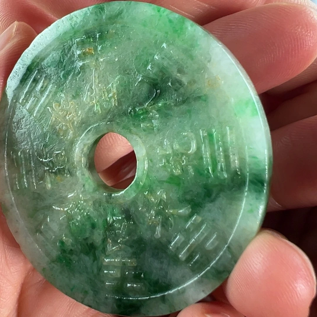 翡翠未镶嵌手镯天然翡翠挂件