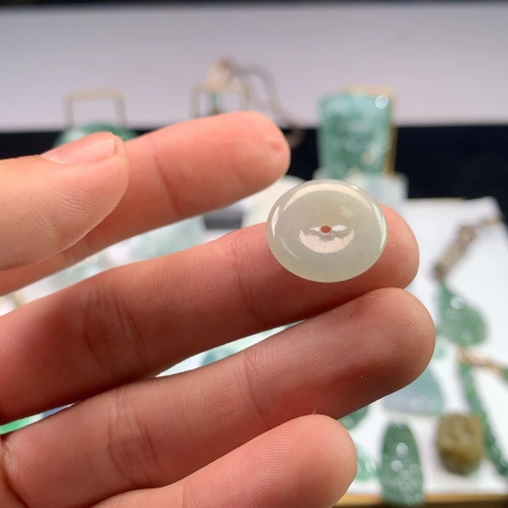 翡翠未镶嵌手链翡翠平安扣